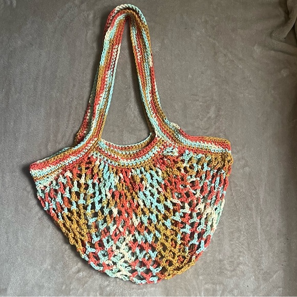 Handmade Mesh Market Bag - Picture 3 of 5